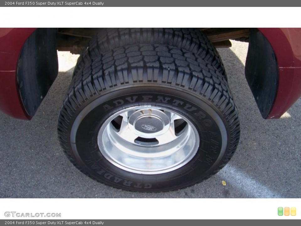 2004 Ford F350 Super Duty XLT SuperCab 4x4 Dually Wheel and Tire Photo #57369152