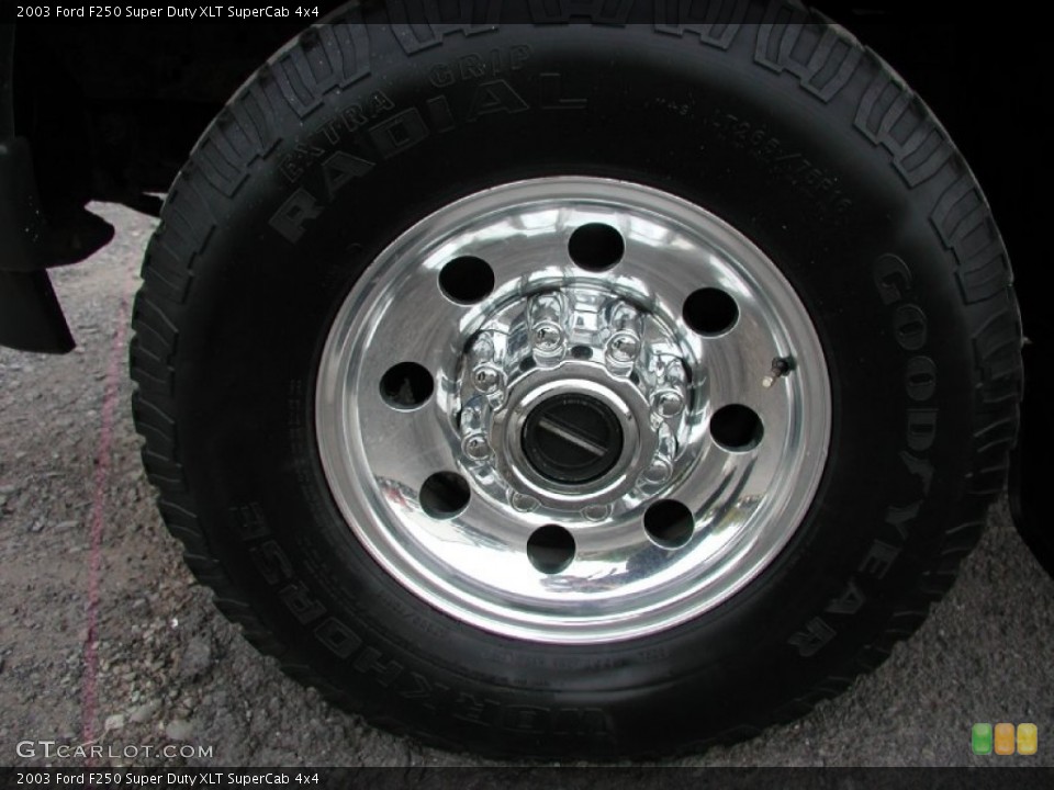 2003 Ford F250 Super Duty XLT SuperCab 4x4 Wheel and Tire Photo #57378002