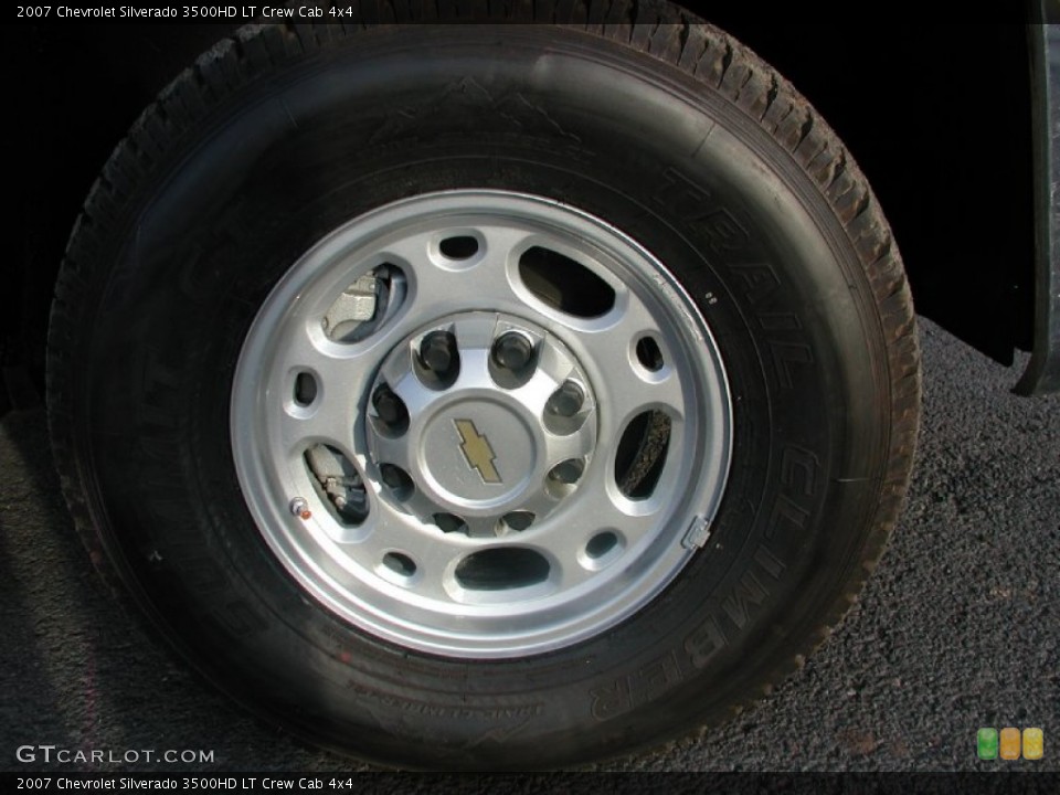 2007 Chevrolet Silverado 3500HD LT Crew Cab 4x4 Wheel and Tire Photo #57386456