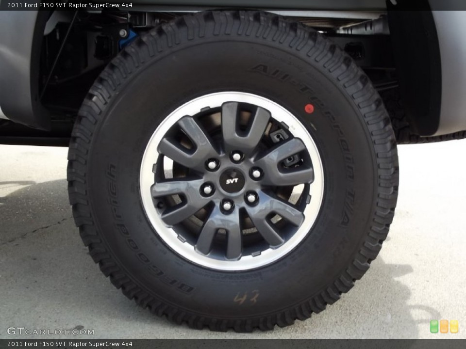 2011 Ford F150 SVT Raptor SuperCrew 4x4 Wheel and Tire Photo #57387377