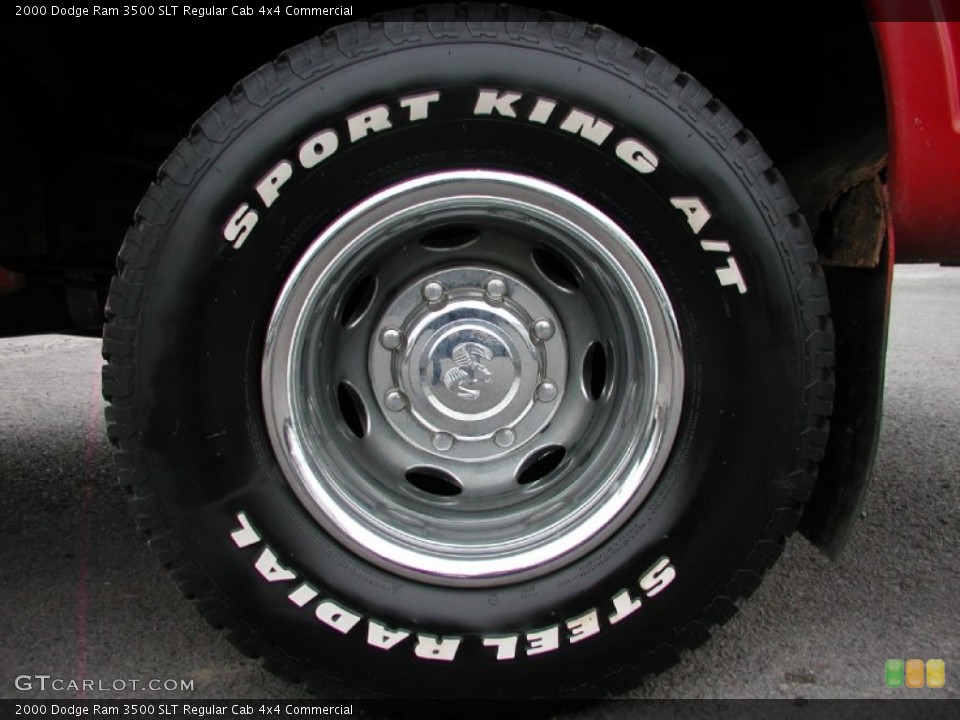 2000 Dodge Ram 3500 SLT Regular Cab 4x4 Commercial Wheel and Tire Photo #57388225