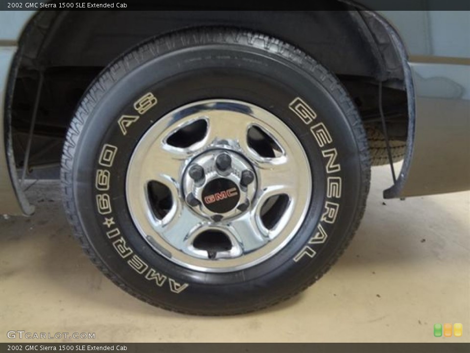 2002 GMC Sierra 1500 SLE Extended Cab Wheel and Tire Photo #57394340