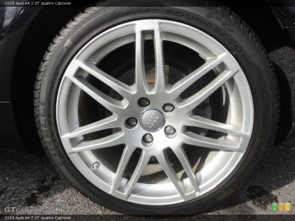 2009 Audi A4 2.0T quattro Cabriolet Wheel and Tire Photo #57407150