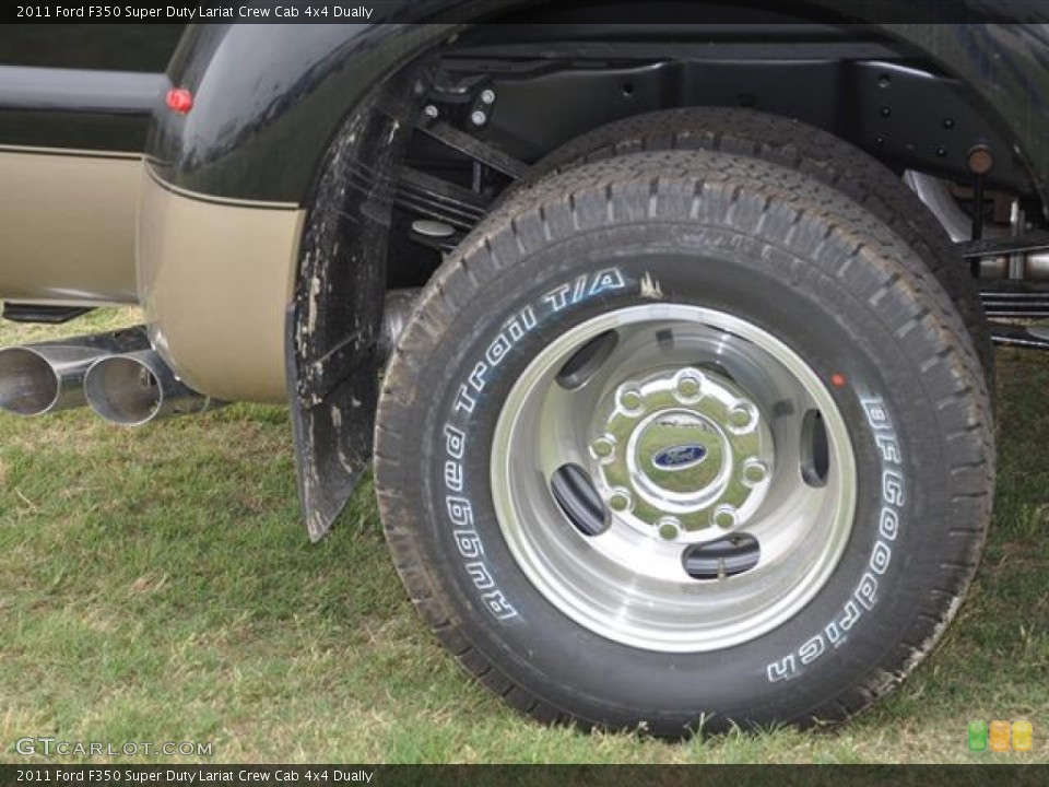 2011 Ford F350 Super Duty Lariat Crew Cab 4x4 Dually Wheel and Tire Photo #57412319
