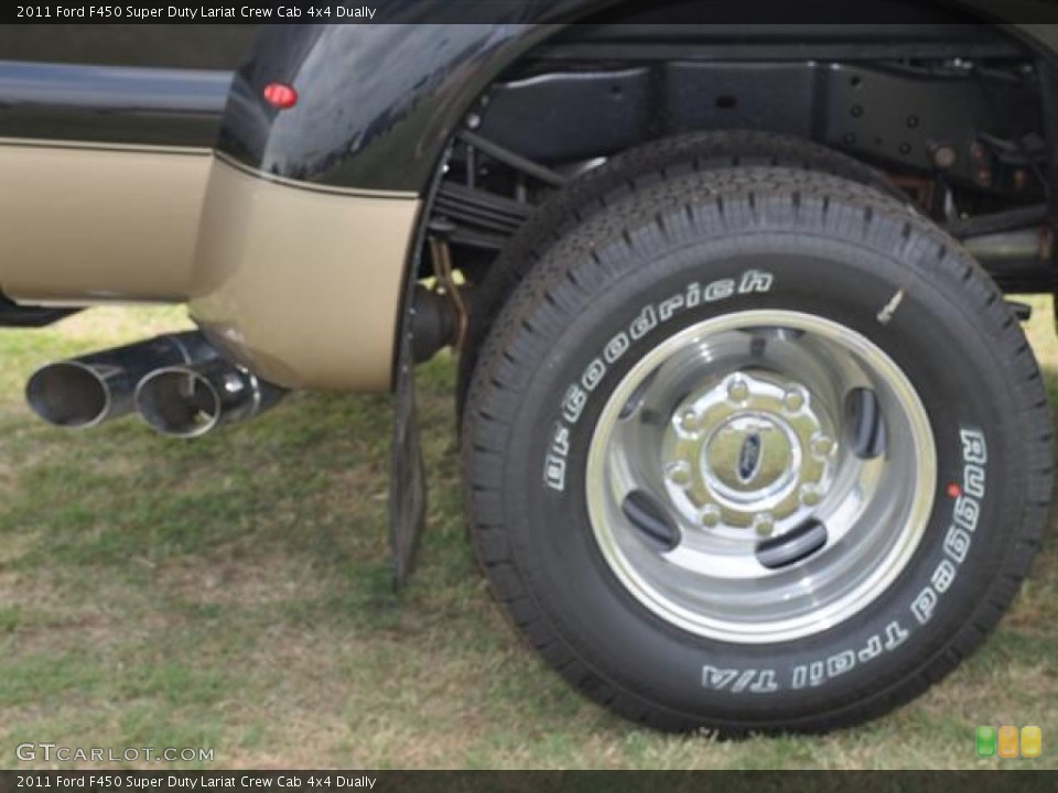 2011 Ford F450 Super Duty Lariat Crew Cab 4x4 Dually Wheel and Tire Photo #57413663