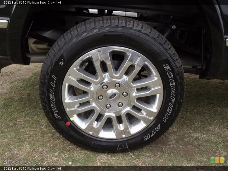 2012 Ford F150 Platinum SuperCrew 4x4 Wheel and Tire Photo #57423743