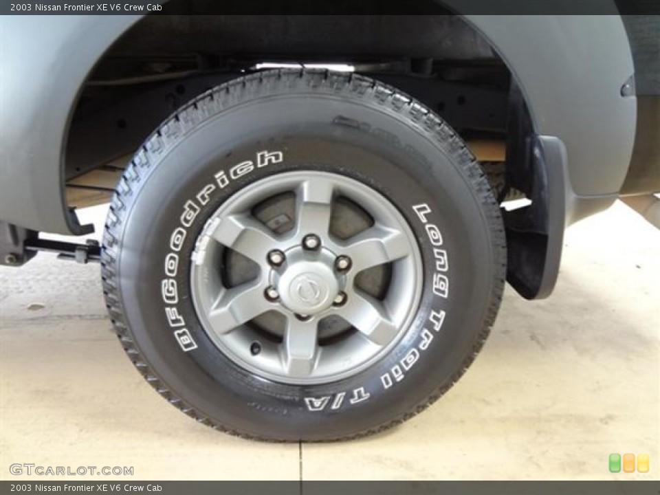 2003 Nissan Frontier XE V6 Crew Cab Wheel and Tire Photo #57444596