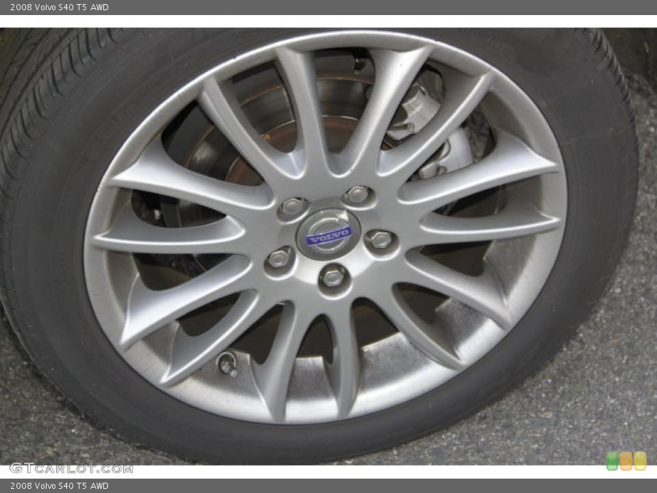 2008 Volvo S40 T5 AWD Wheel and Tire Photo #57445497