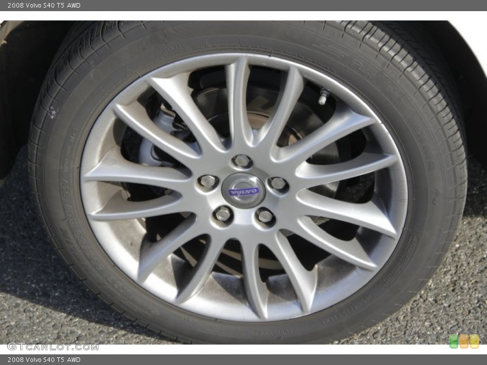 2008 Volvo S40 T5 AWD Wheel and Tire Photo #57445523