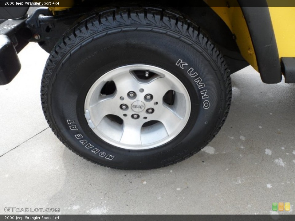 2000 Jeep Wrangler Sport 4x4 Wheel and Tire Photo #57472423