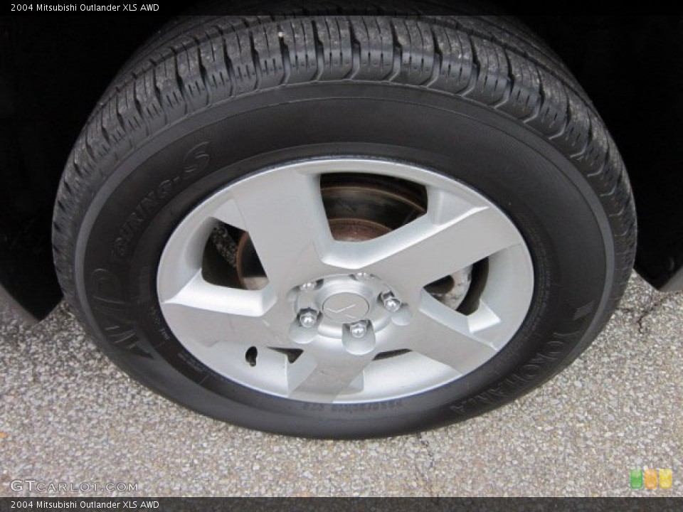 2004 Mitsubishi Outlander XLS AWD Wheel and Tire Photo #57476777