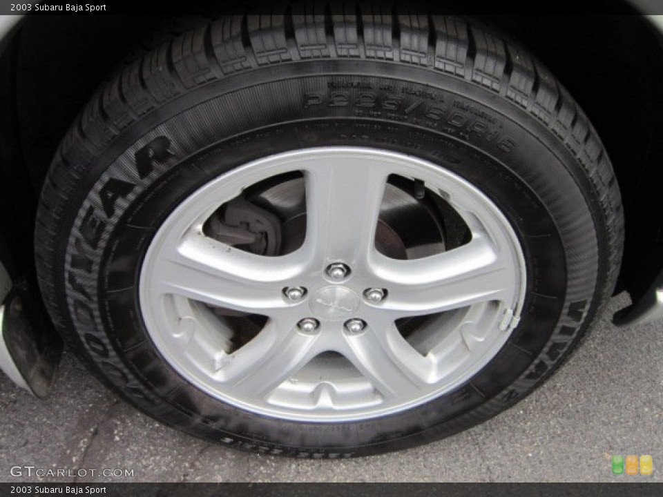 2003 Subaru Baja Sport Wheel and Tire Photo #57477294