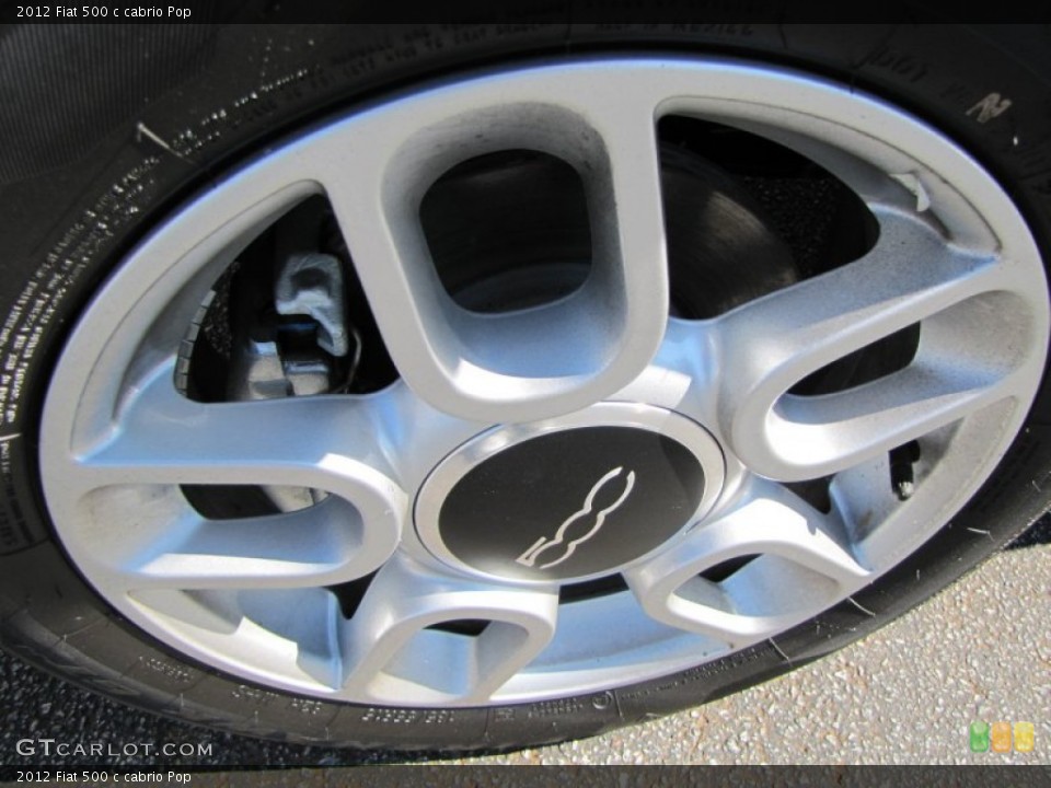 2012 Fiat 500 c cabrio Pop Wheel and Tire Photo #57491419