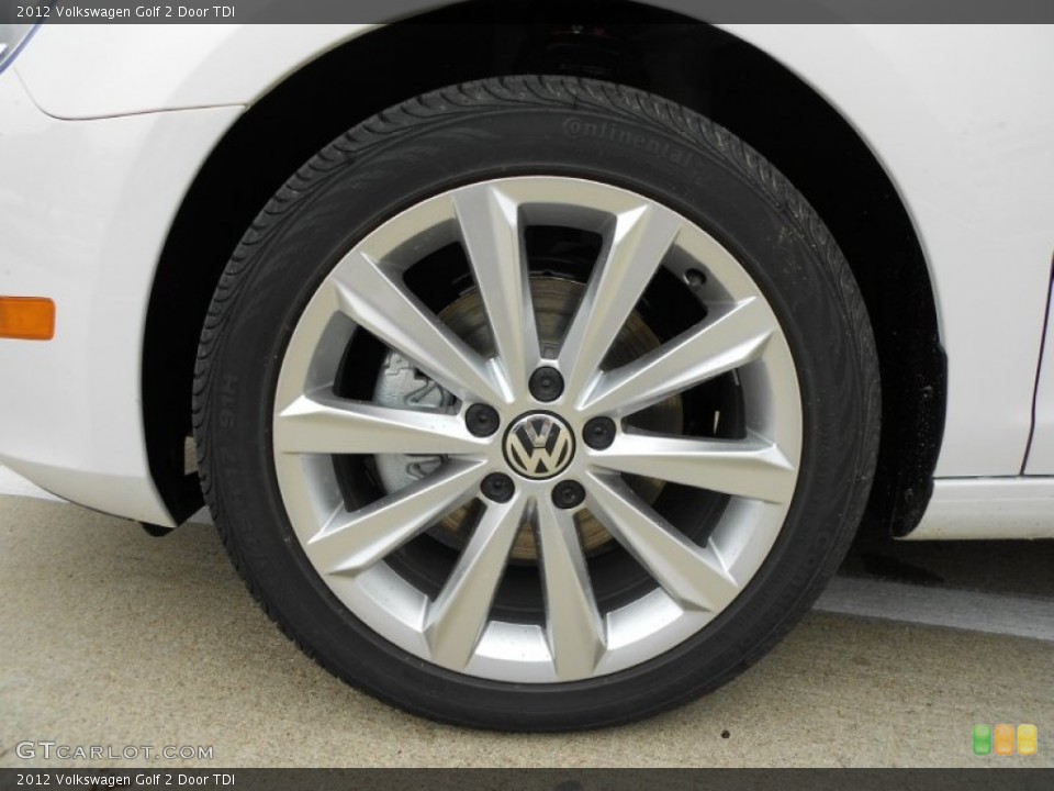 2012 Volkswagen Golf 2 Door TDI Wheel and Tire Photo #57502943