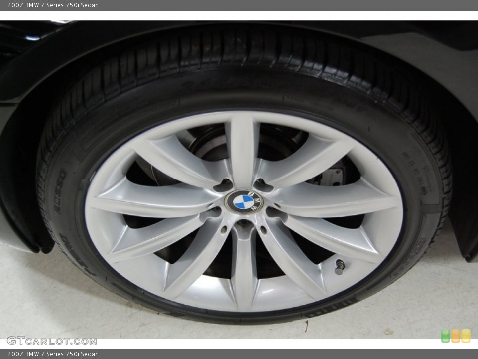 2007 BMW 7 Series 750i Sedan Wheel and Tire Photo #57504480