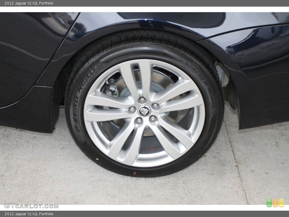 2012 Jaguar XJ XJL Portfolio Wheel and Tire Photo #57508453