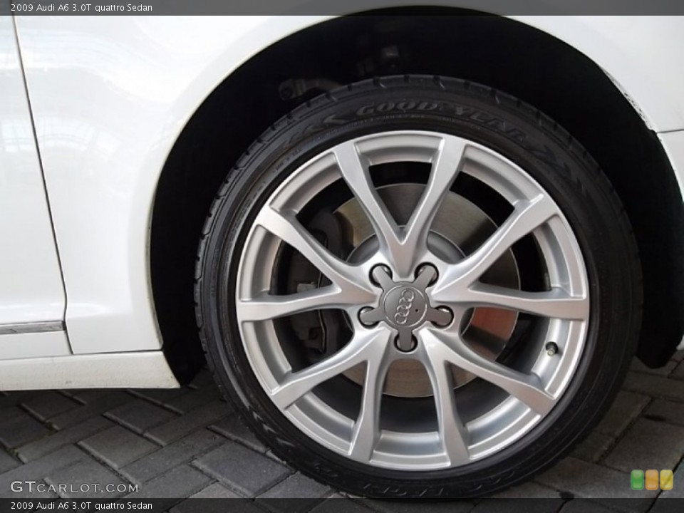 2009 Audi A6 3.0T quattro Sedan Wheel and Tire Photo #57514513