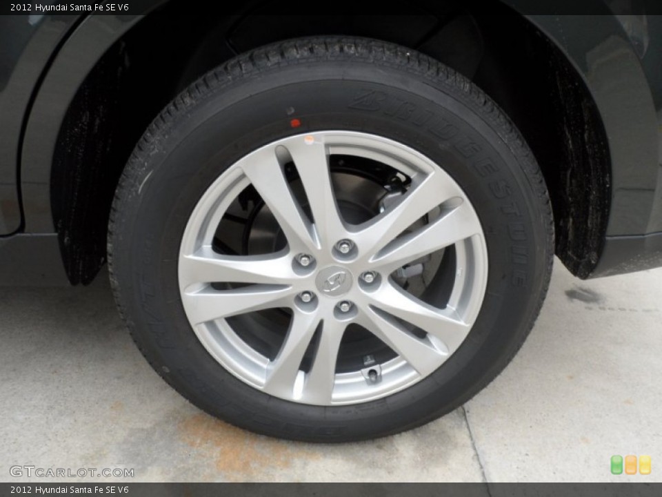2012 Hyundai Santa Fe SE V6 Wheel and Tire Photo #57514987