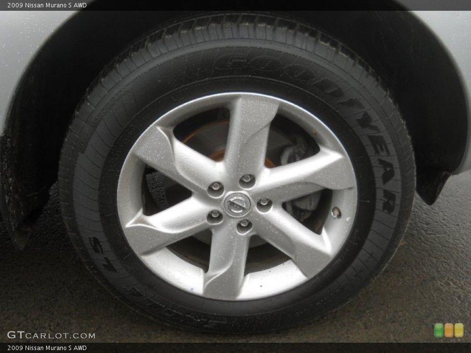 2009 Nissan Murano S AWD Wheel and Tire Photo #57516872