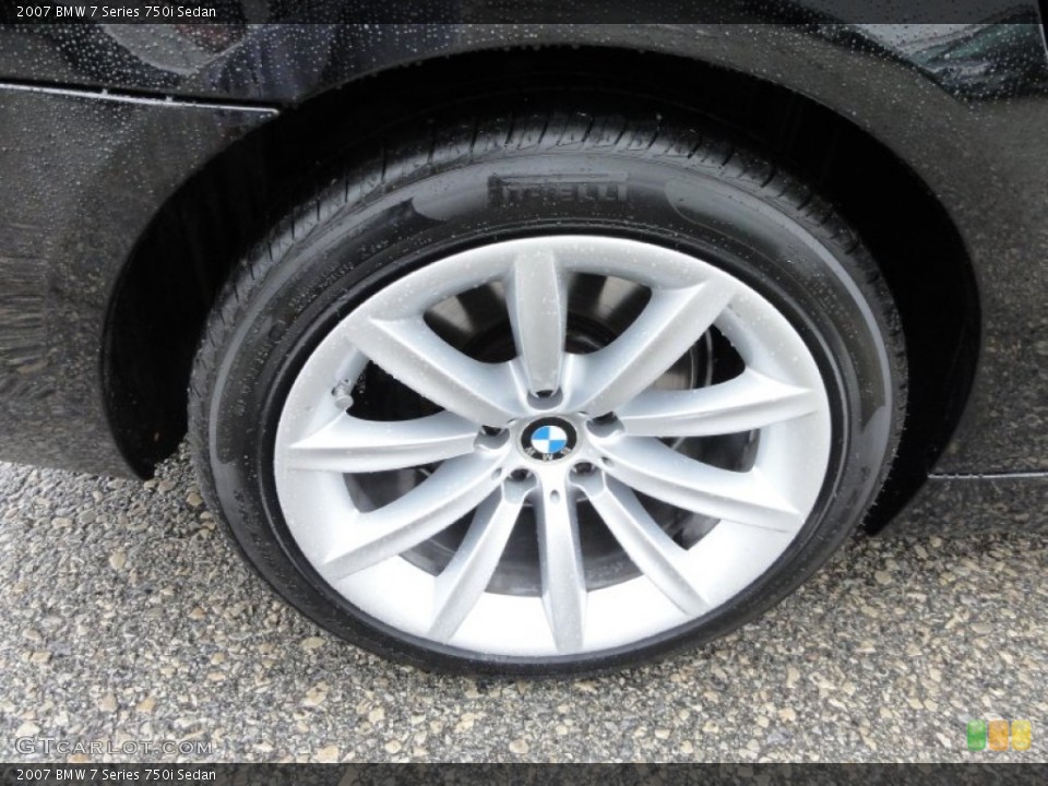 2007 BMW 7 Series 750i Sedan Wheel and Tire Photo #57519901