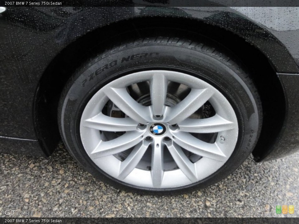 2007 BMW 7 Series 750i Sedan Wheel and Tire Photo #57519910
