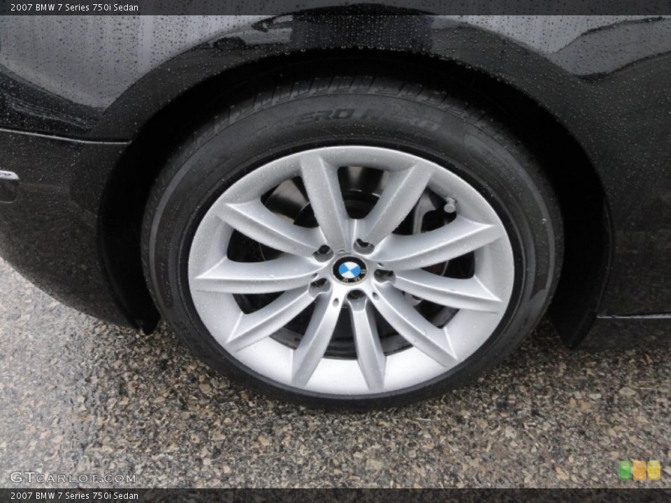 2007 BMW 7 Series 750i Sedan Wheel and Tire Photo #57519964