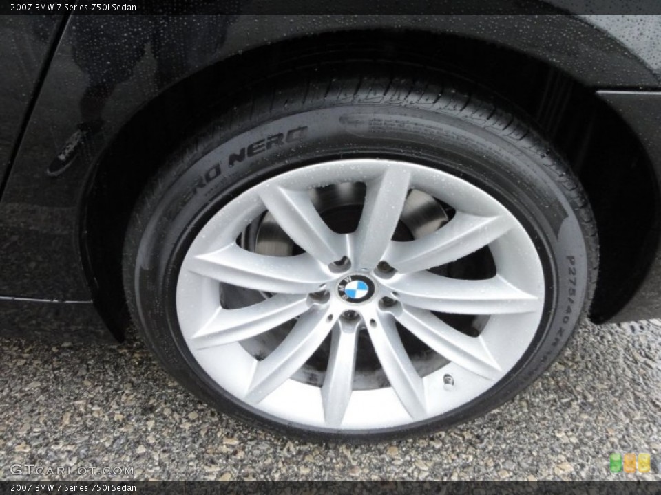 2007 BMW 7 Series 750i Sedan Wheel and Tire Photo #57519973