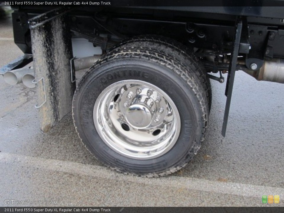 2011 Ford F550 Super Duty XL Regular Cab 4x4 Dump Truck Wheel and Tire Photo #57522994