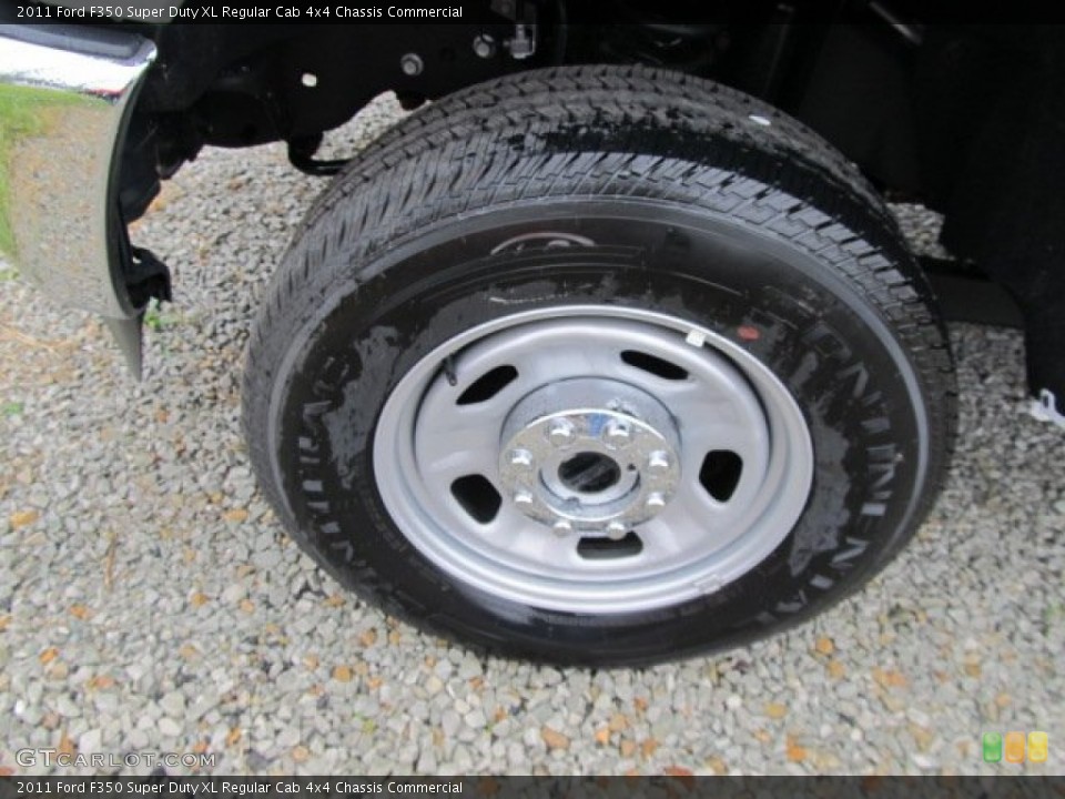 2011 Ford F350 Super Duty XL Regular Cab 4x4 Chassis Commercial Wheel and Tire Photo #57523279