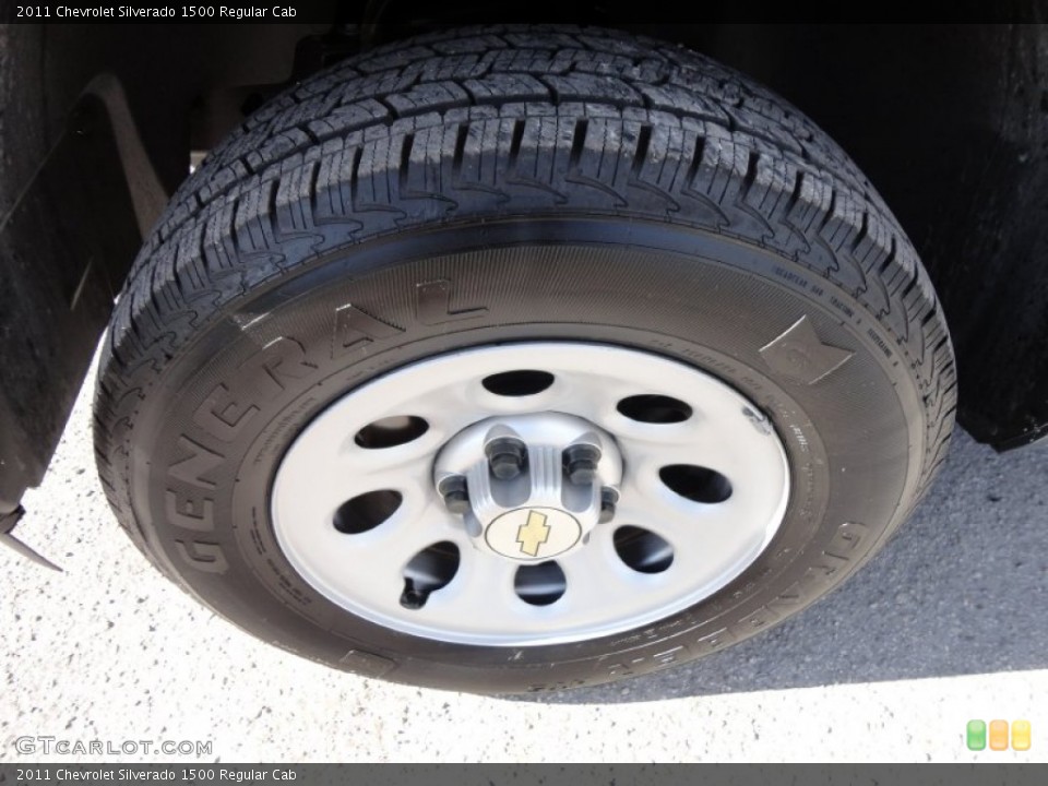 2011 Chevrolet Silverado 1500 Regular Cab Wheel and Tire Photo #57529225