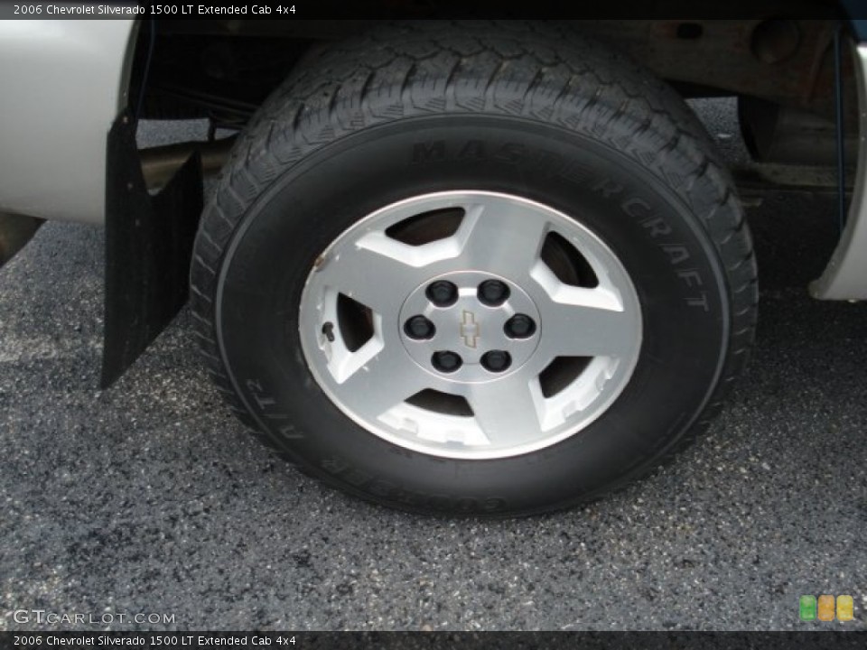 2006 Chevrolet Silverado 1500 LT Extended Cab 4x4 Wheel and Tire Photo #57530692