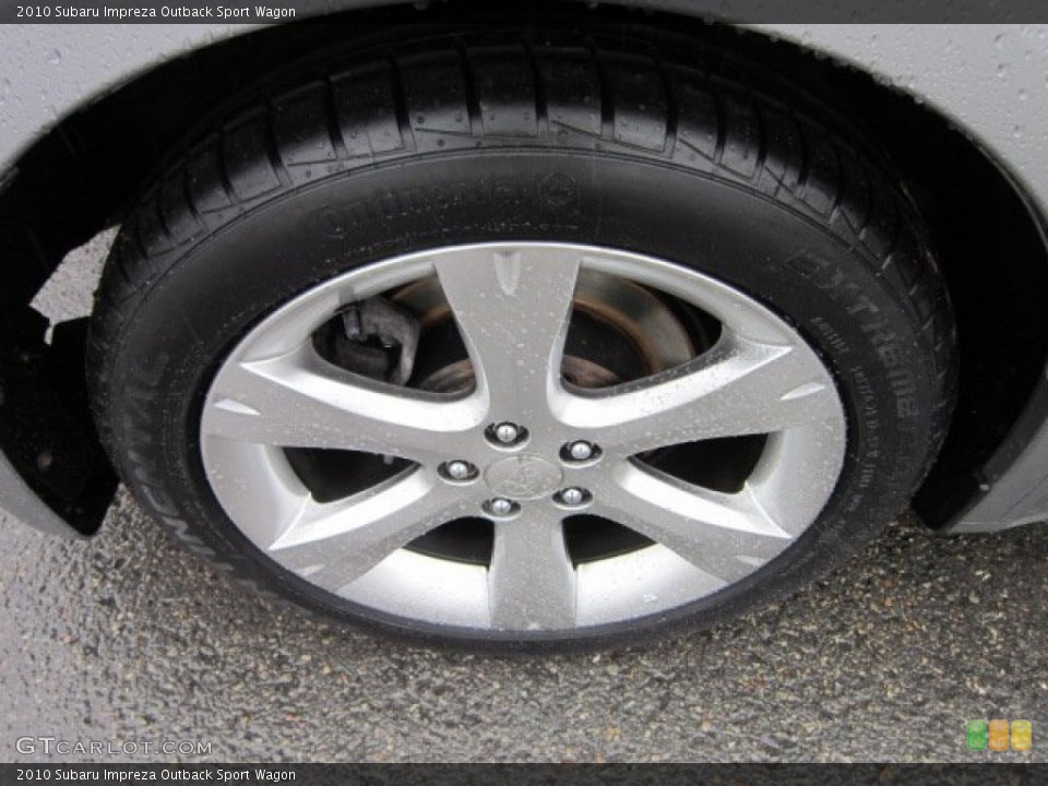 2010 Subaru Impreza Outback Sport Wagon Wheel and Tire Photo #57544414