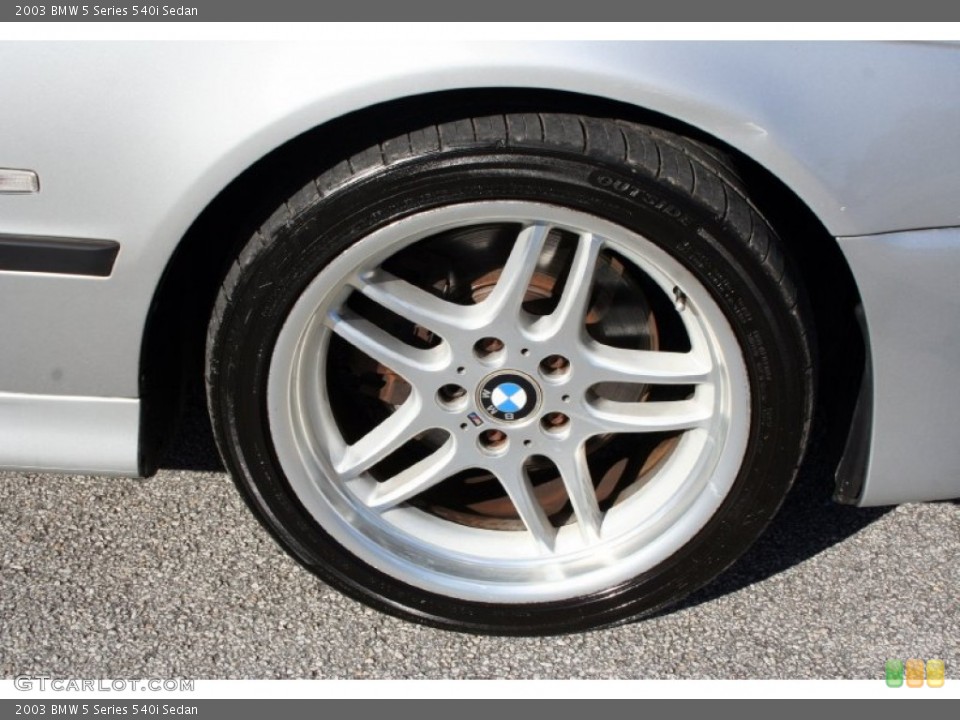 2003 BMW 5 Series 540i Sedan Wheel and Tire Photo #57547534