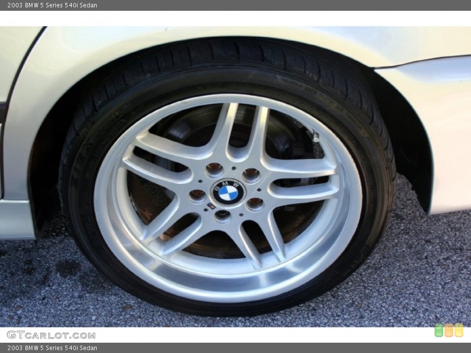 2003 BMW 5 Series 540i Sedan Wheel and Tire Photo #57547551
