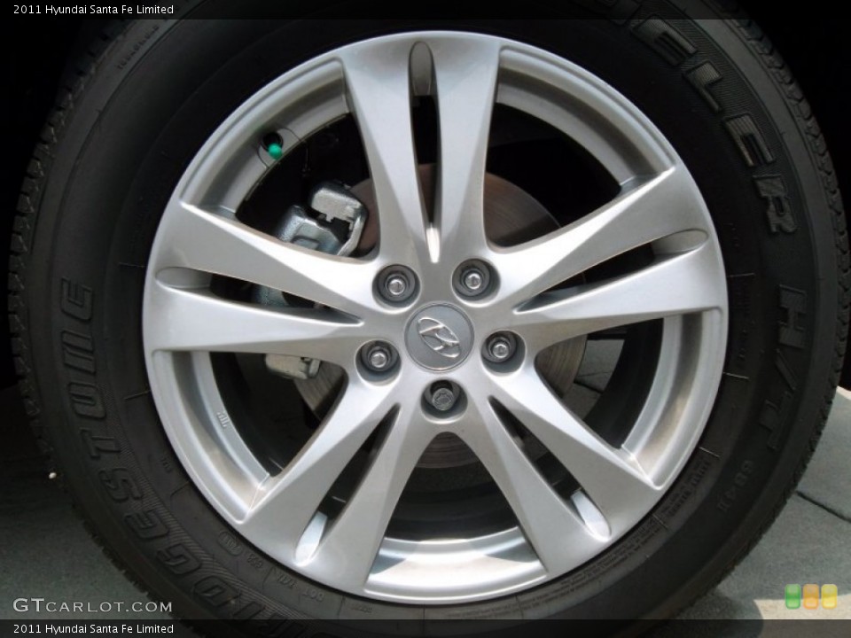 2011 Hyundai Santa Fe Limited Wheel and Tire Photo #57562150