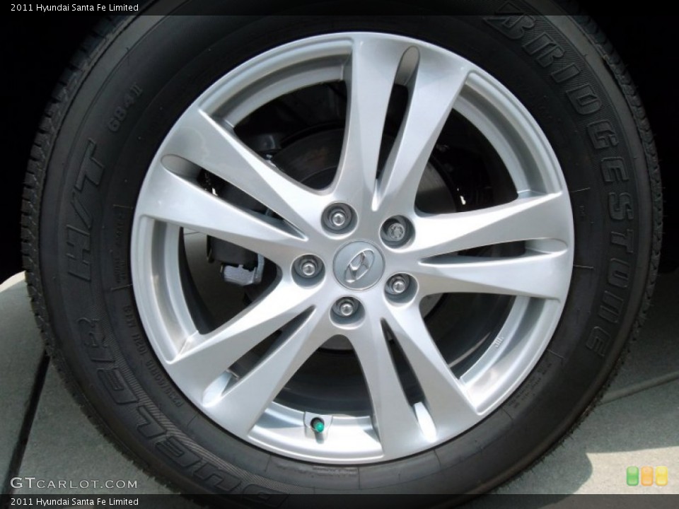 2011 Hyundai Santa Fe Limited Wheel and Tire Photo #57562156