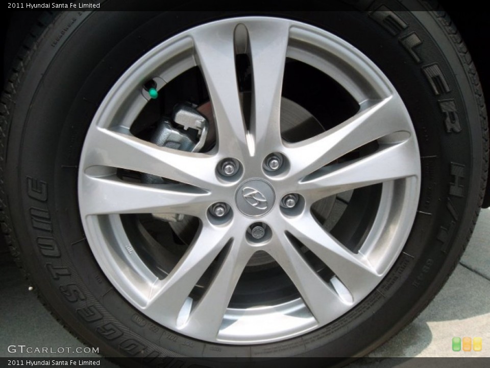 2011 Hyundai Santa Fe Limited Wheel and Tire Photo #57562170
