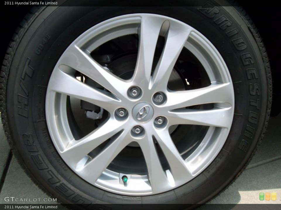 2011 Hyundai Santa Fe Limited Wheel and Tire Photo #57562179