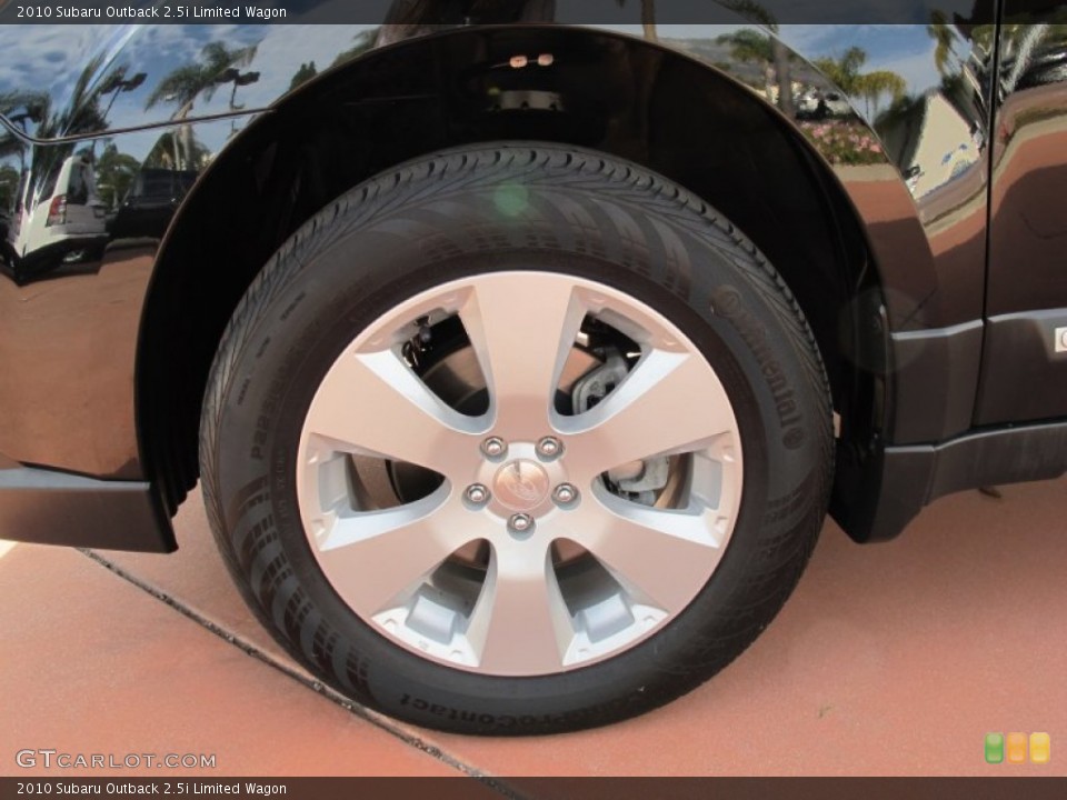 2010 Subaru Outback 2.5i Limited Wagon Wheel and Tire Photo #57570052