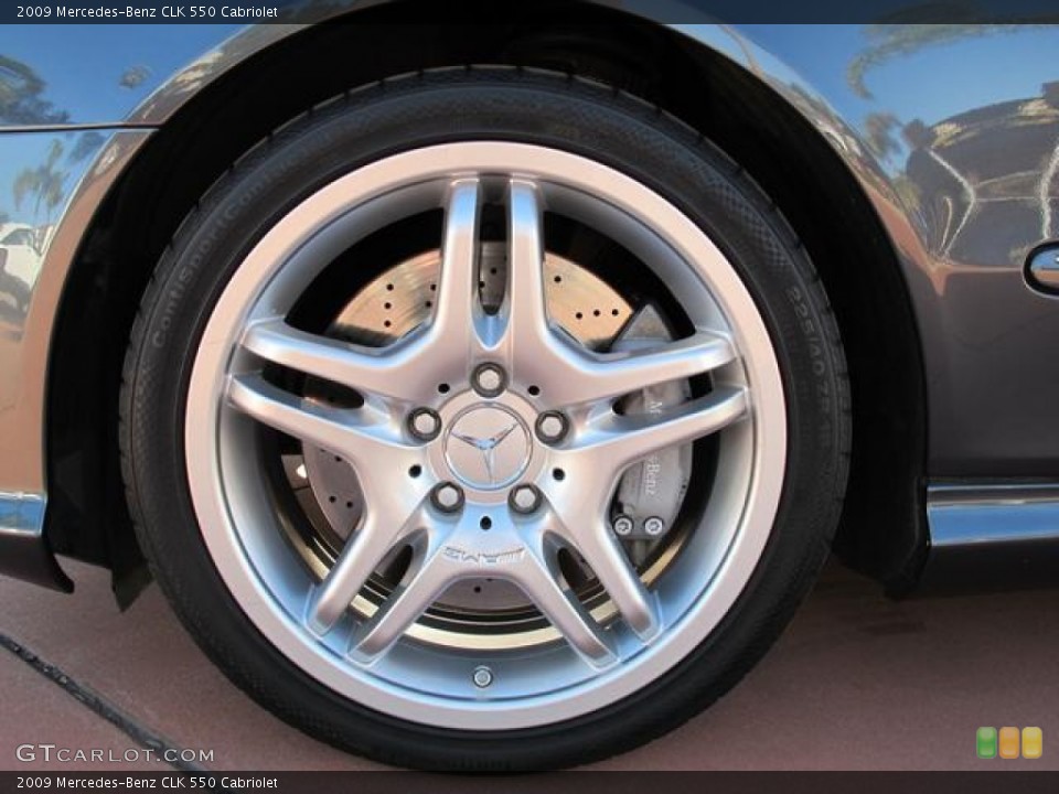 2009 Mercedes-Benz CLK 550 Cabriolet Wheel and Tire Photo #57570727