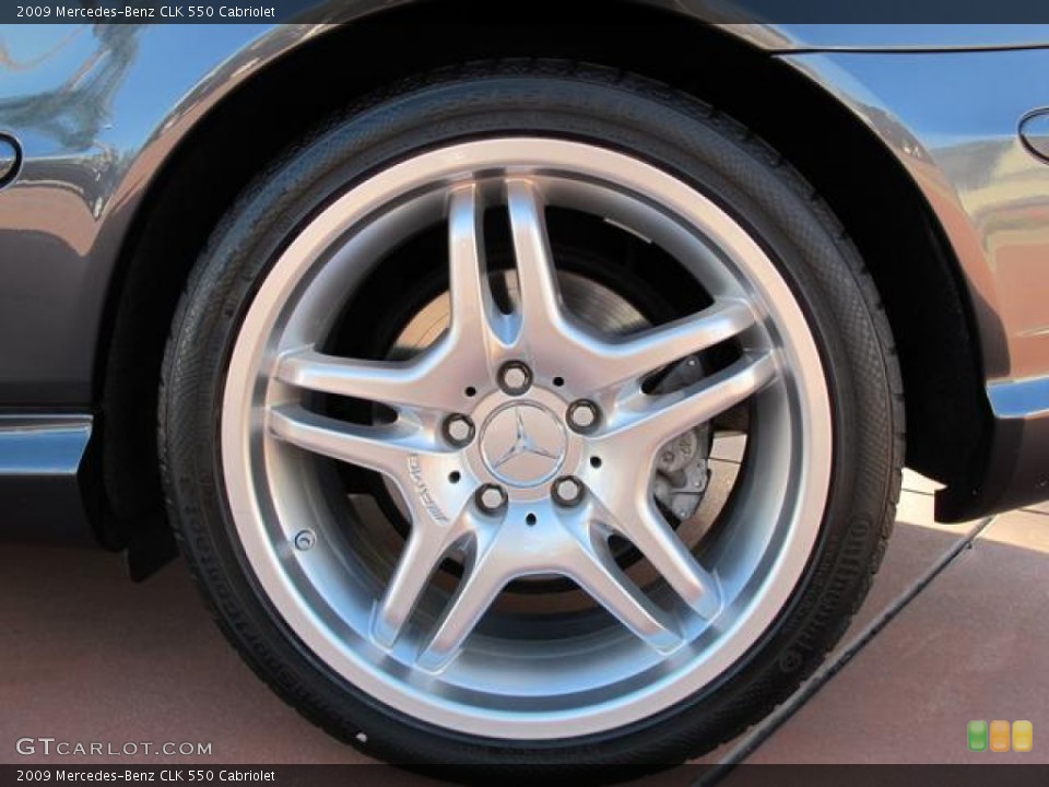2009 Mercedes-Benz CLK 550 Cabriolet Wheel and Tire Photo #57570736