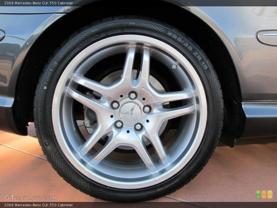 2009 Mercedes-Benz CLK 550 Cabriolet Wheel and Tire Photo #57570772