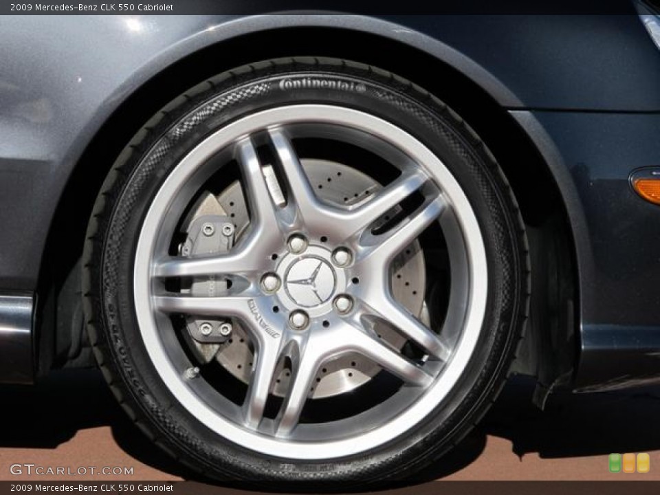 2009 Mercedes-Benz CLK 550 Cabriolet Wheel and Tire Photo #57570781