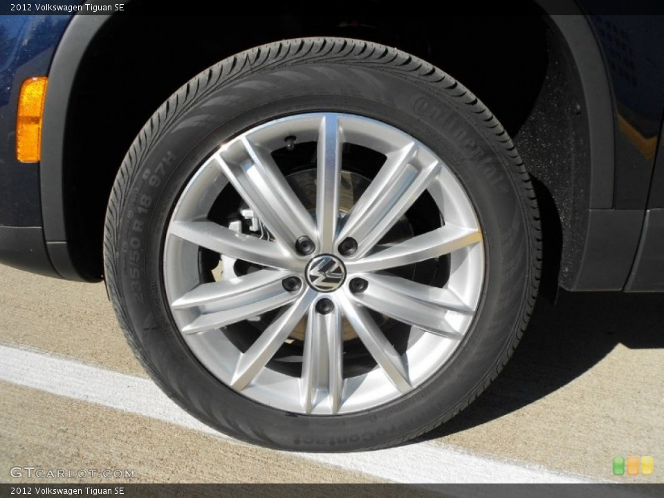 2012 Volkswagen Tiguan SE Wheel and Tire Photo #57571534