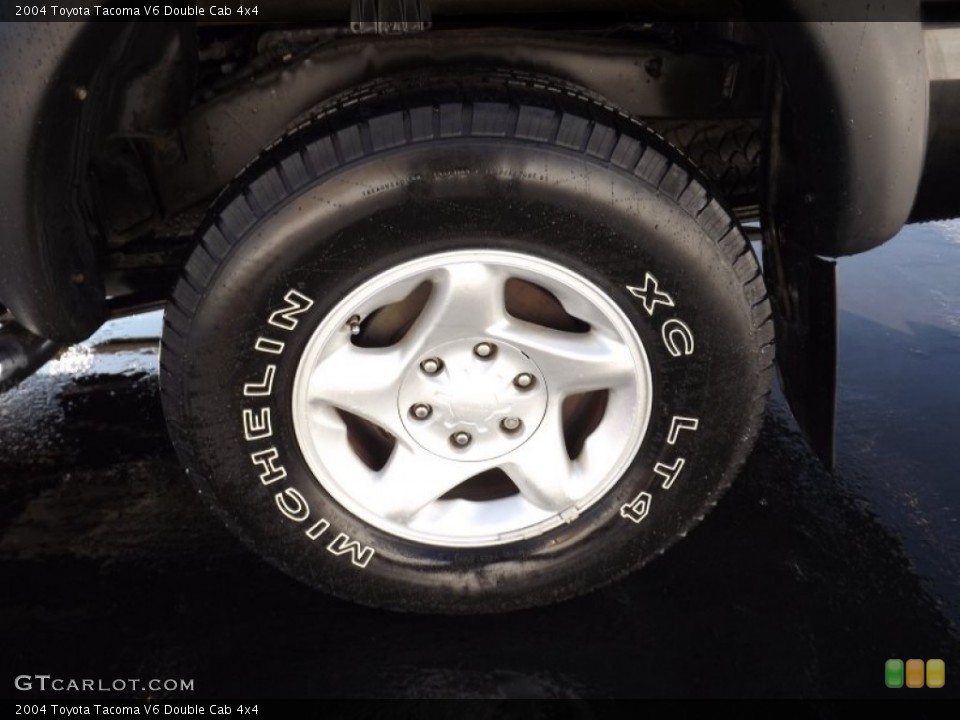 2004 Toyota Tacoma V6 Double Cab 4x4 Wheel and Tire Photo #57601046
