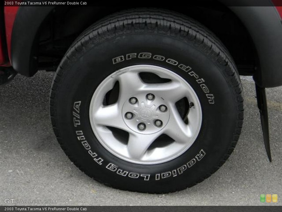 2003 Toyota Tacoma V6 PreRunner Double Cab Wheel and Tire Photo #57603801