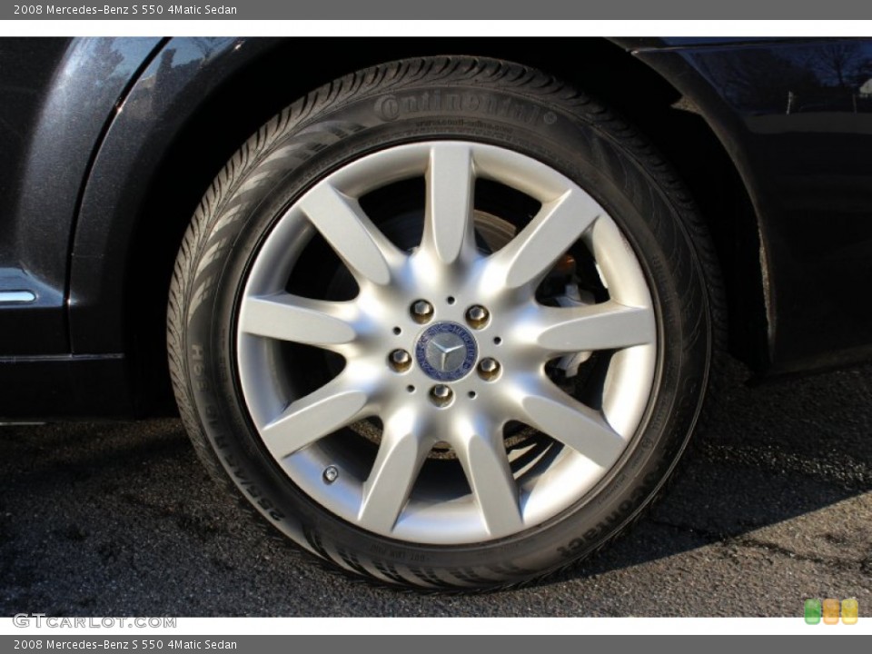 2008 Mercedes-Benz S 550 4Matic Sedan Wheel and Tire Photo #57614002