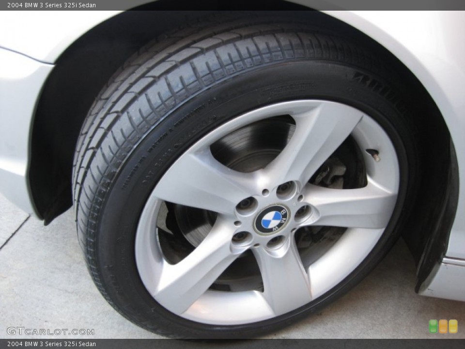 2004 BMW 3 Series 325i Sedan Wheel and Tire Photo #57631213