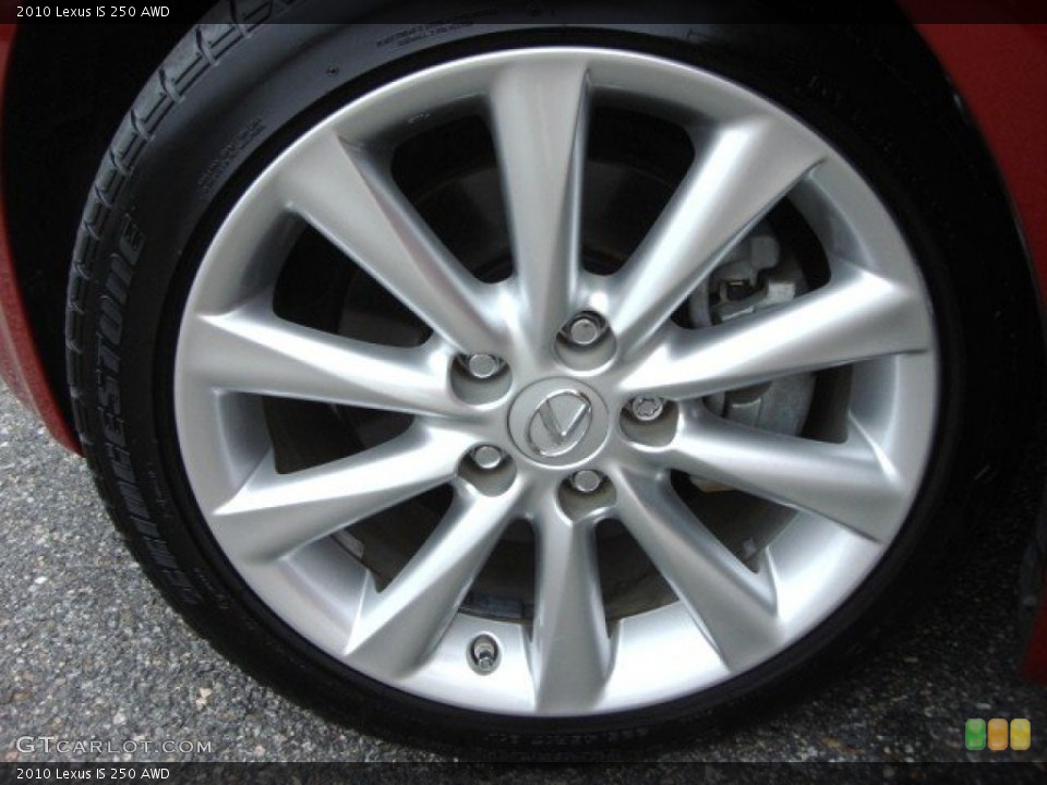 2010 Lexus IS 250 AWD Wheel and Tire Photo #57649078