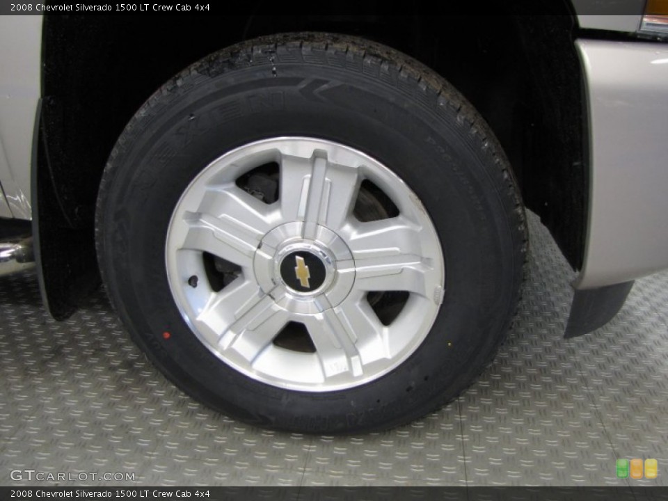 2008 Chevrolet Silverado 1500 LT Crew Cab 4x4 Wheel and Tire Photo #57649384